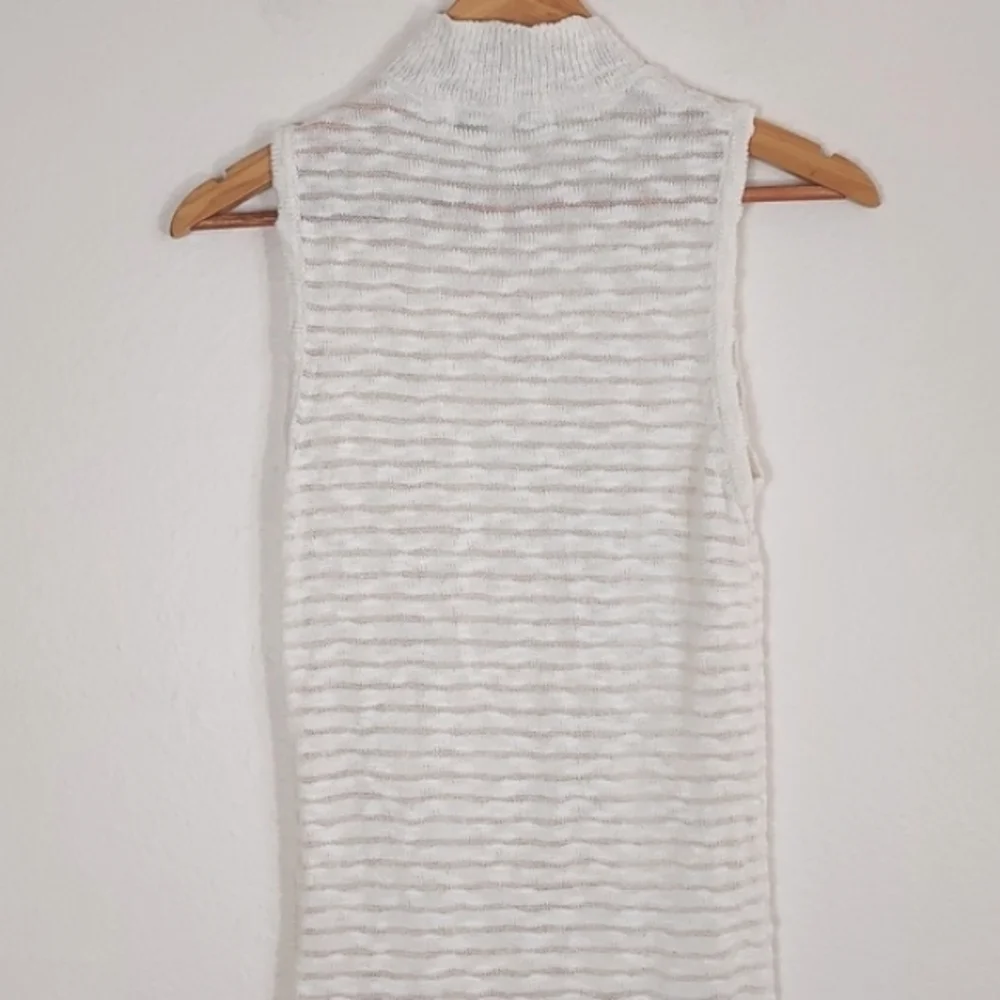 Anthropologie Callahan Acadia Knit Boho Dress Mock Neck Cream Size Small
